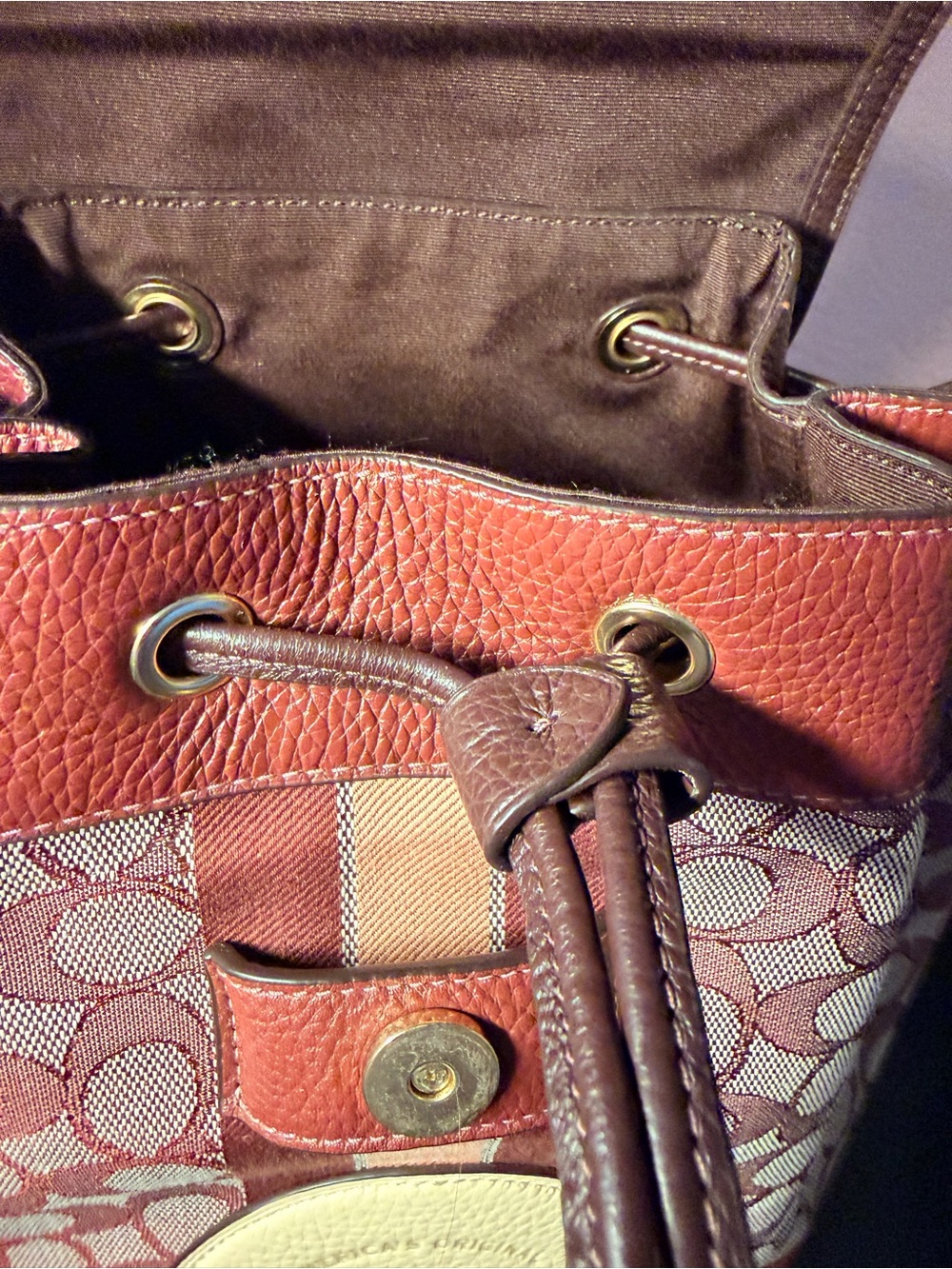 Coach Dempsey Drawstring Backpack - Picture 13 of 16